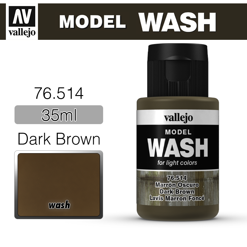 Vallejo Model Wash _ 76514 _ Dark Brown
