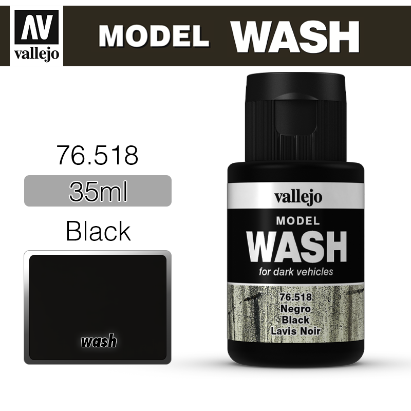 Vallejo Model Wash _ 76518 _ Black