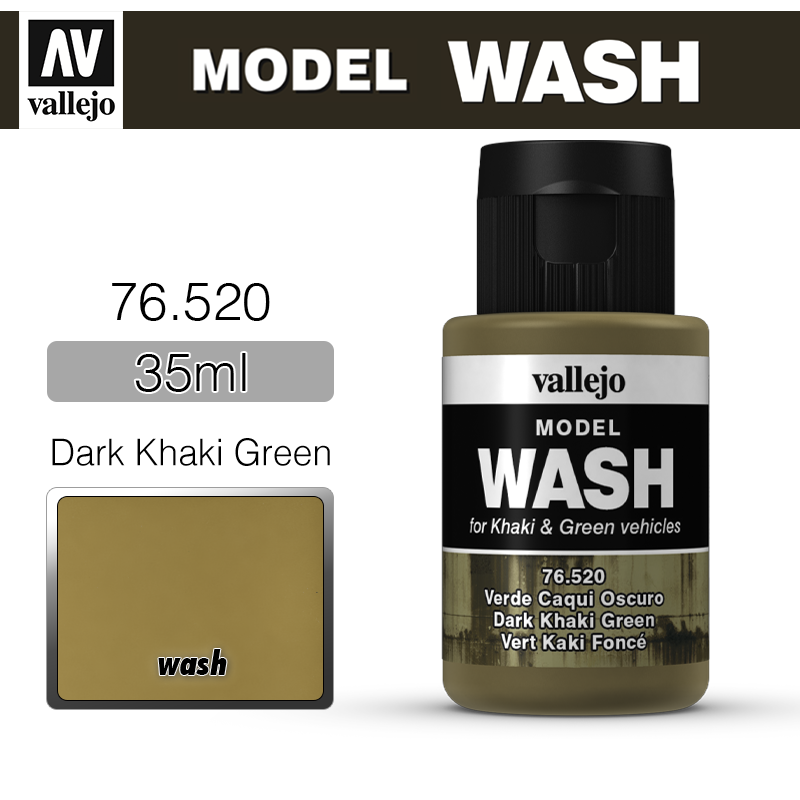 Vallejo Model Wash _ 76520 _ Dark Khaki Green