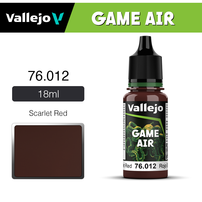 Vallejo Game Air _ 76012 _  Scarlet Red