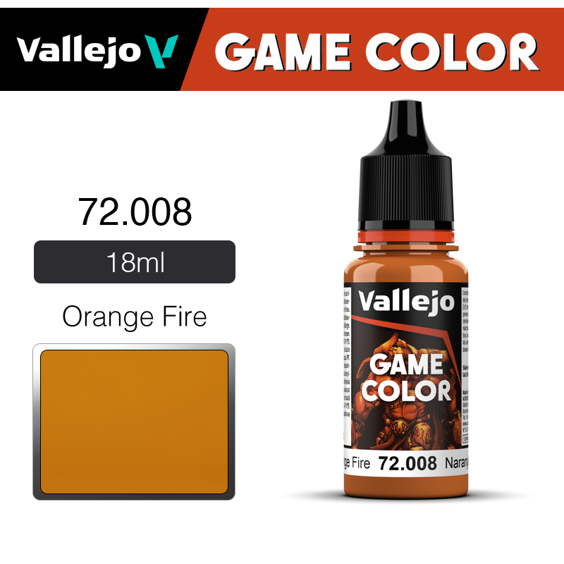 Vallejo Game Color _ 72008 _ Orange Fire