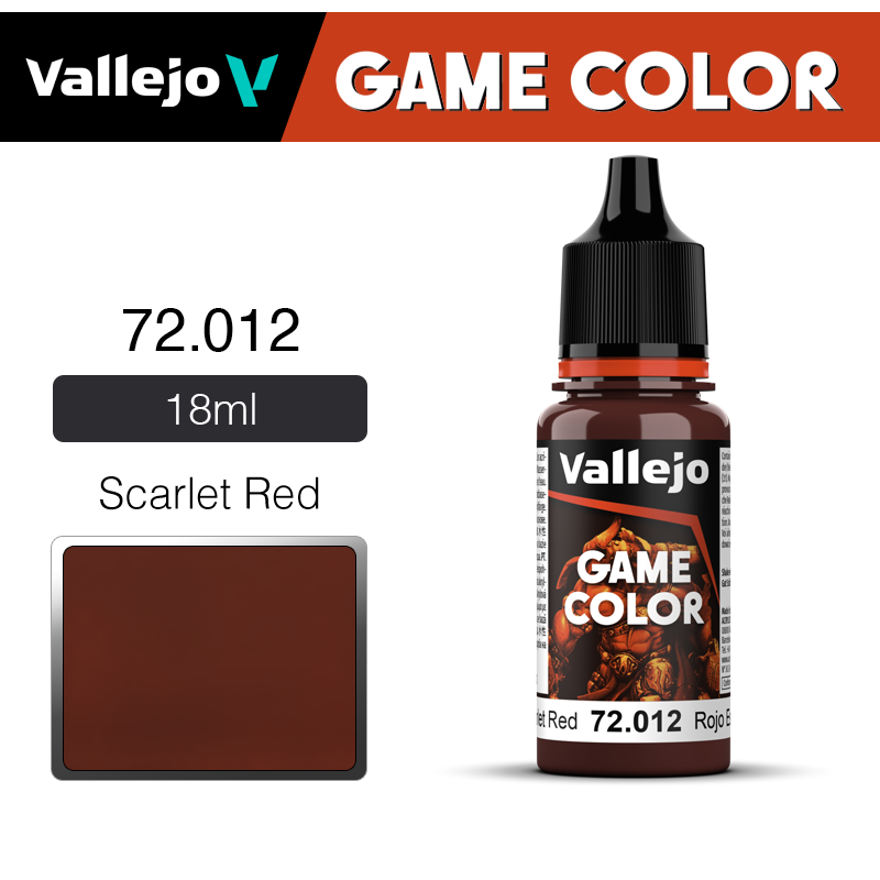 Vallejo Game Color _ 72012 _ Scarlet Red