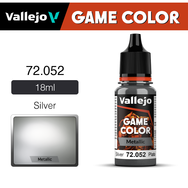 Vallejo Game Color _ Metallic _ 72052 _ Silver