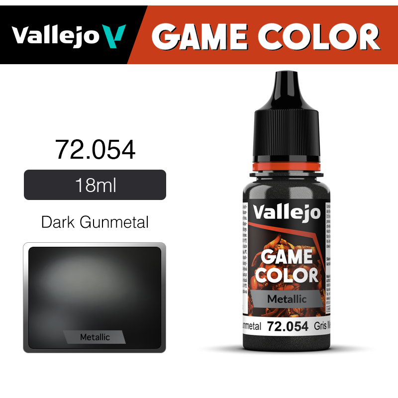 Vallejo Game Color _ Metallic _ 72054 _ Dark Gunmetal