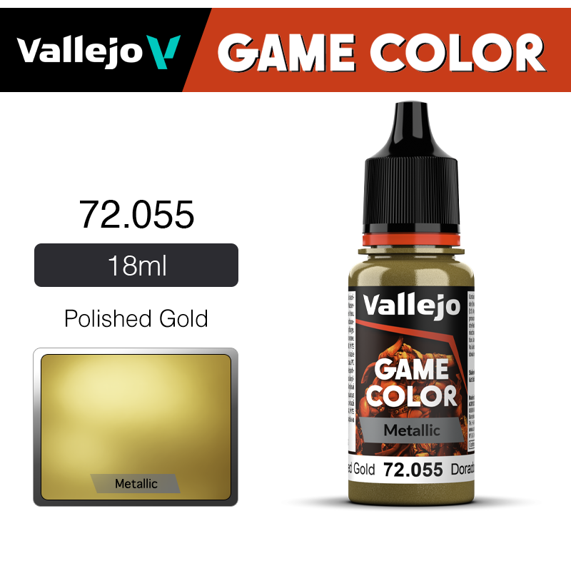 Vallejo Game Color _ Metallic _ 72055 _ Polished Gold