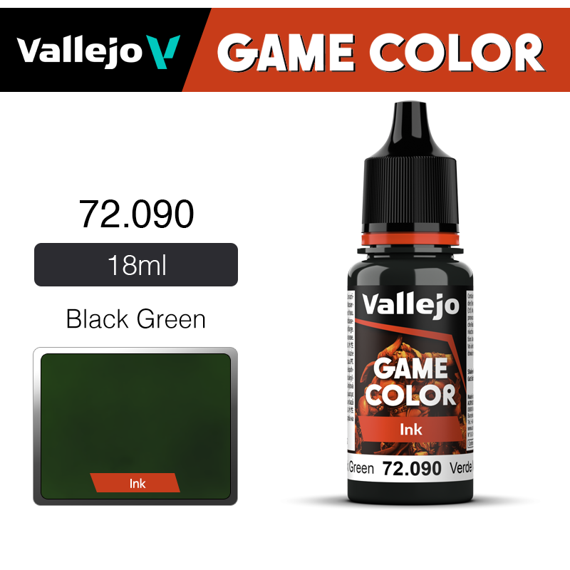 Vallejo Game Color _ Ink _ 72090 _ Black Green