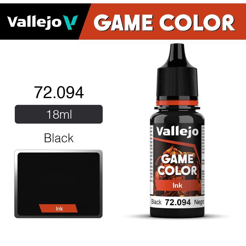 Vallejo Game Color _ Ink _ 72094 _ Black