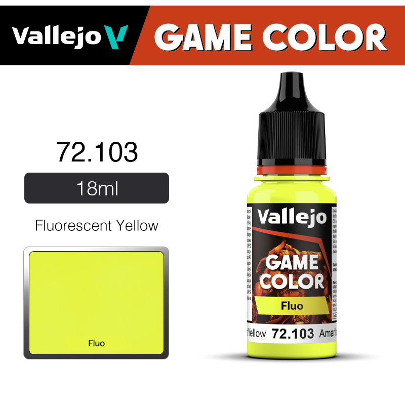 Vallejo Game Color _ Fluorescent _ 72103 _ Fluorescent Yellow