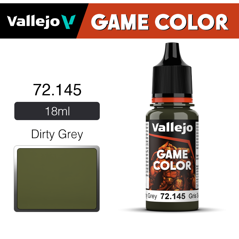 Vallejo Game Color _ 72145 _ Dirty Grey
