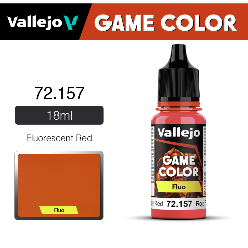 Vallejo Game Color _ Fluorescent _ 72157 _ Fluorescent Red