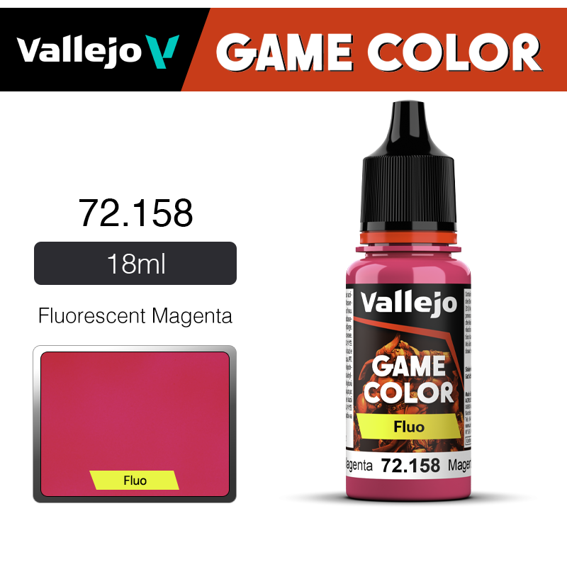 Vallejo Game Color _ Fluorescent _ 72158 _ Fluorescent Magenta