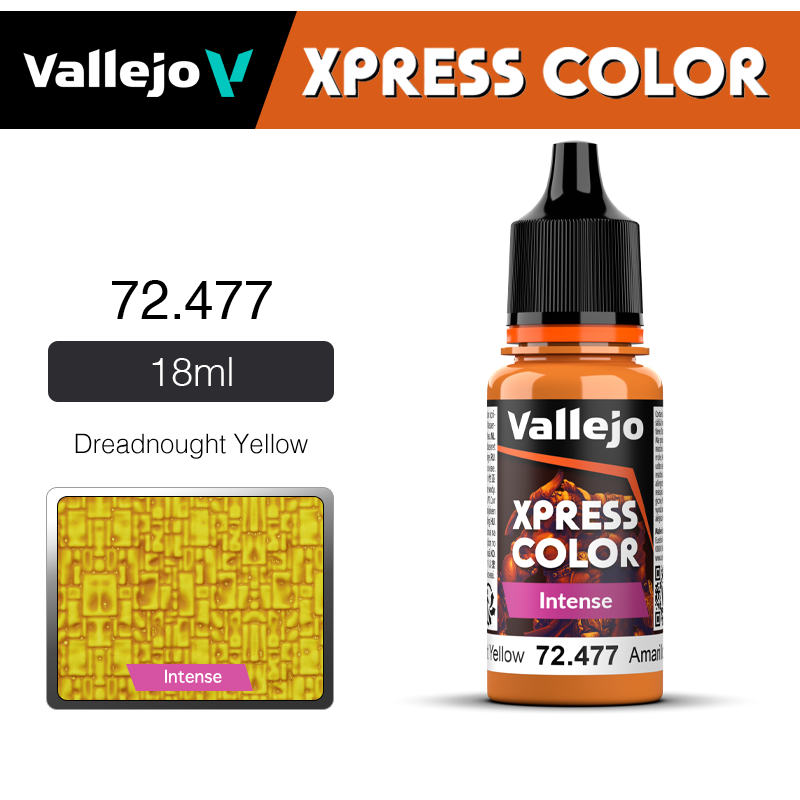 Vallejo Xpress Color Intense _ 72477 _ Dreadnought Yellow