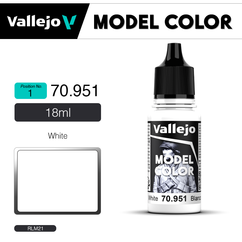 Vallejo Model Color _ [001] 70951 _ White