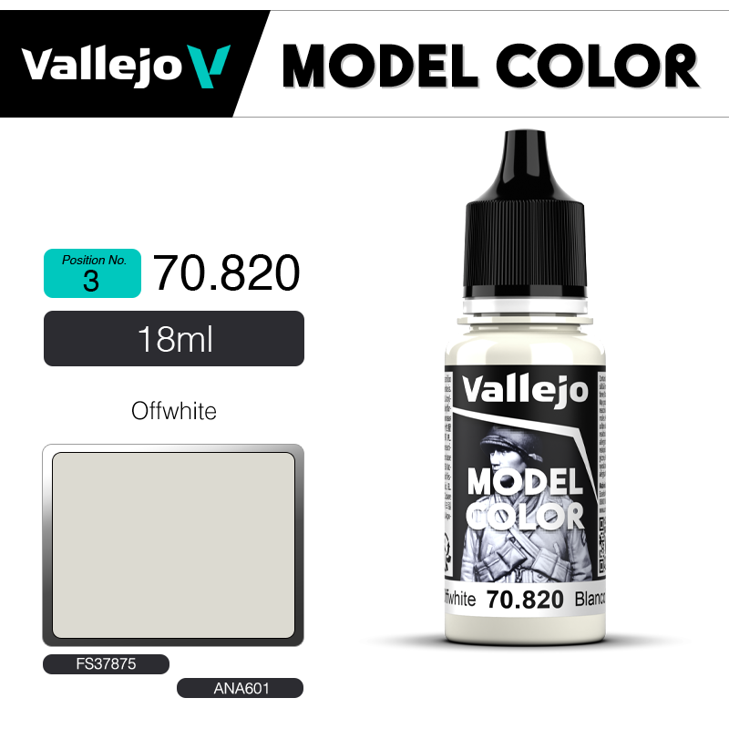 Vallejo Model Color _ [003] 70820 _ Offwhite
