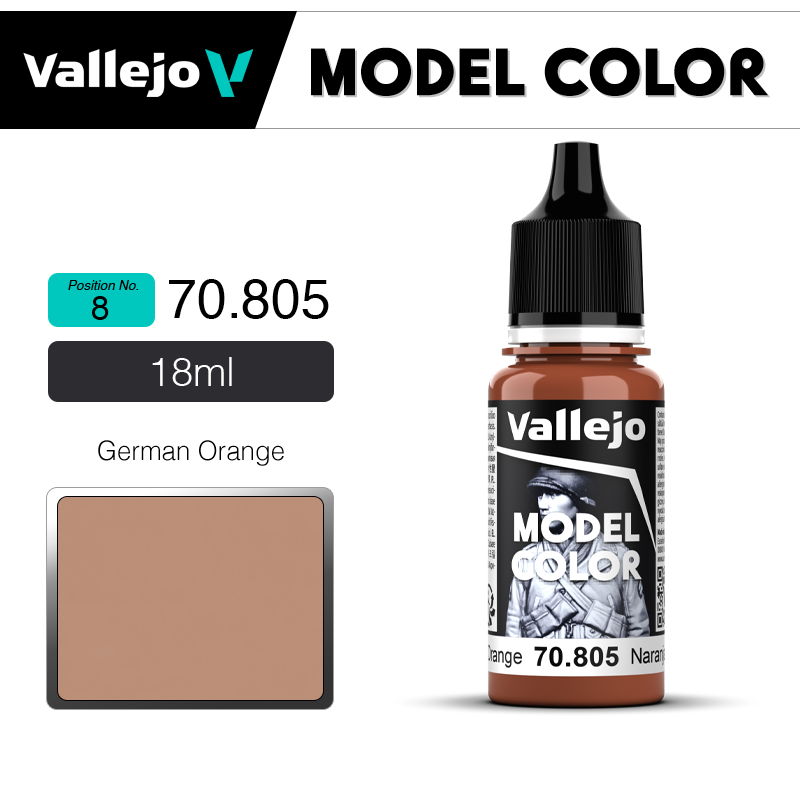 Vallejo Model Color _ [008] 70805_  German Orange