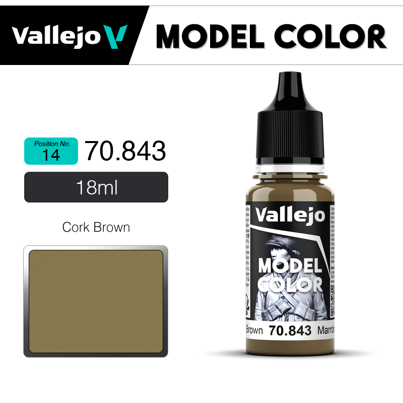 Vallejo Model Color _ [014] 70843 _  Cork Brown