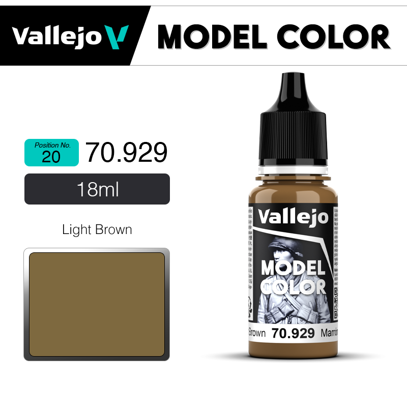 Vallejo Model Color_ [020] 70929 _  Light Brown