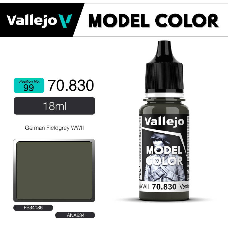Vallejo Model Color _ [099] 70830 _  German Fieldgrey WWII