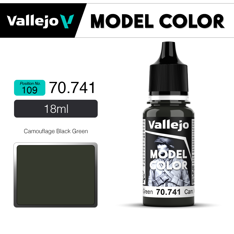 Vallejo Model Color _ [109] 70741 _  Camouflage Black Green