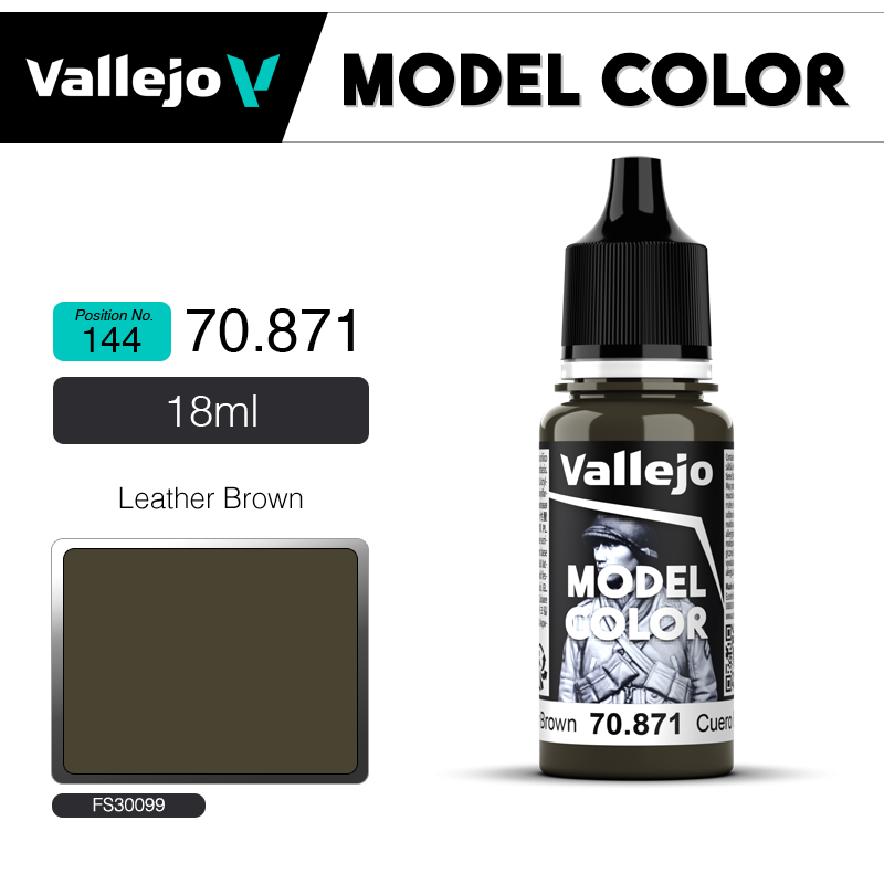 Vallejo Model Color _ [144] 70871 _  Leather Brown