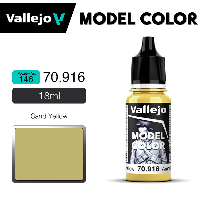 Vallejo Model Color _ [146] 70916 _  Sand Yellow