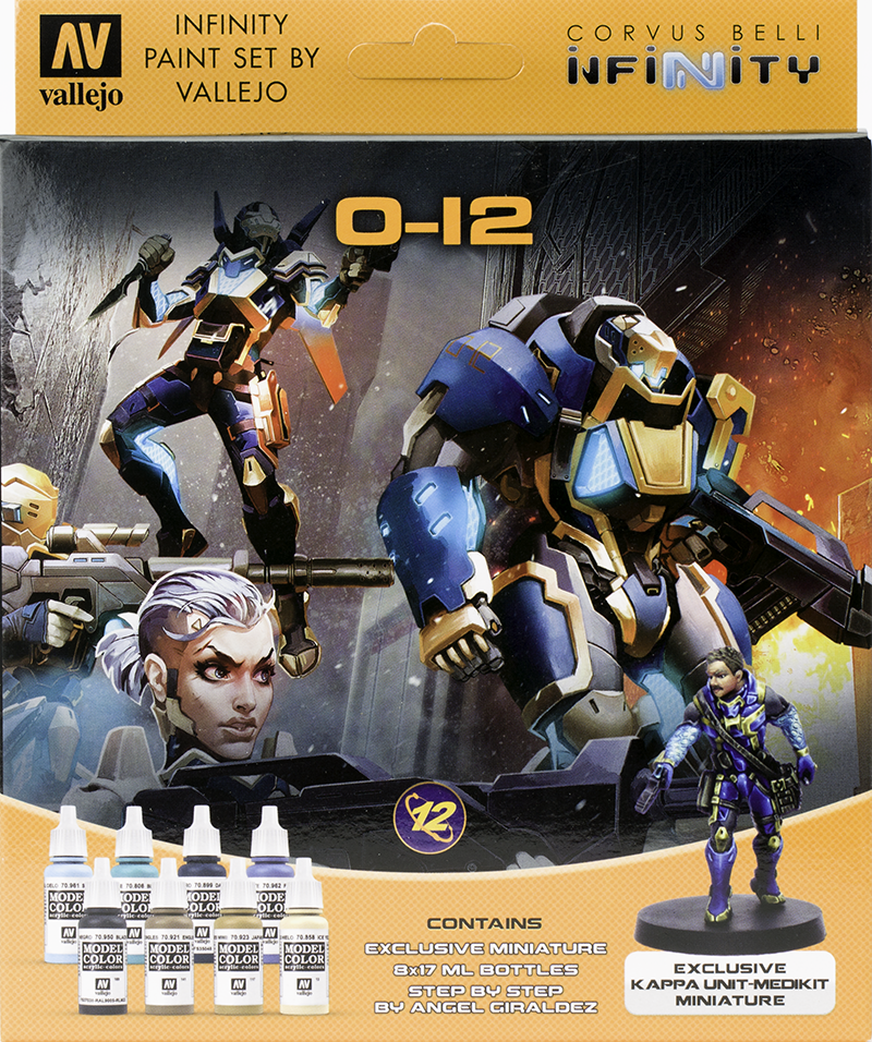 Vallejo Paint Set  _ 70239 _ Infinity O-12 Exclusive Miniature Paint Set ( 8 colors + figure ) <클리어런스 세일 중>