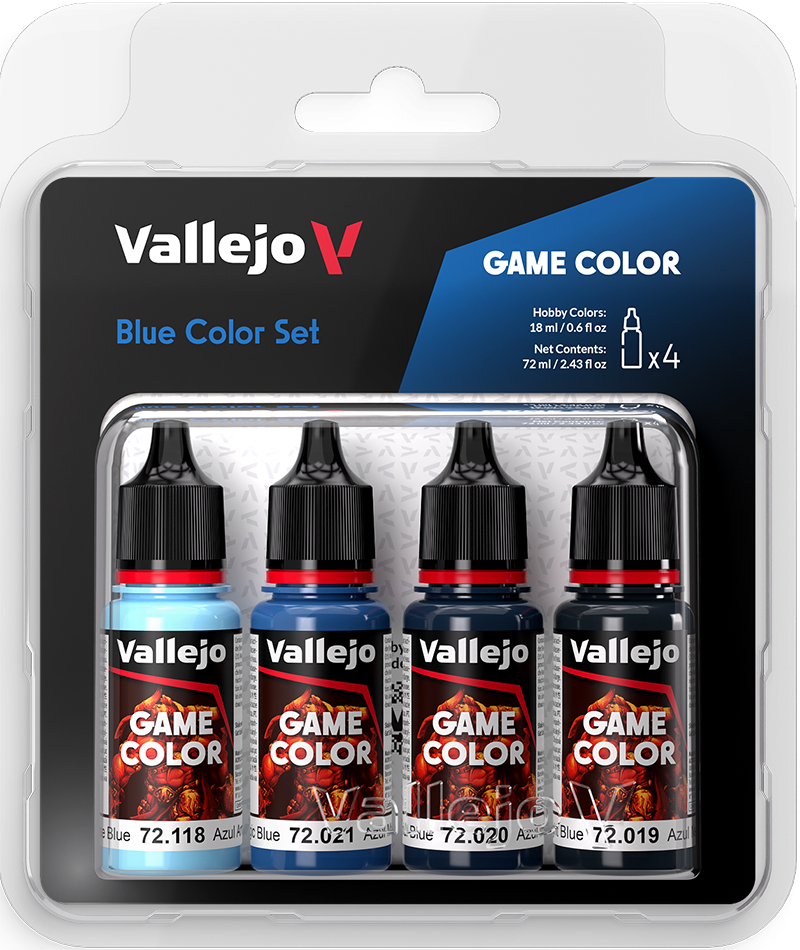 Vallejo Paint Set  _ 72376 _ Blue Color Set (4 Game Colors)