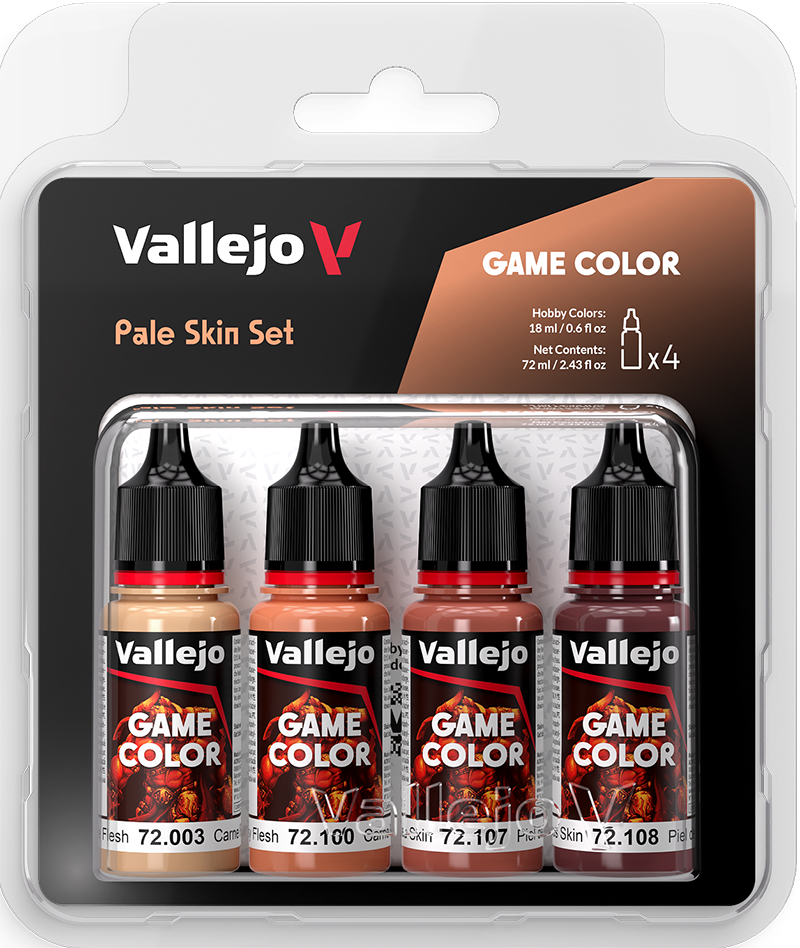 Vallejo Paint Set  _ 72379 _ Pale Skin Set (4 Game Colors)