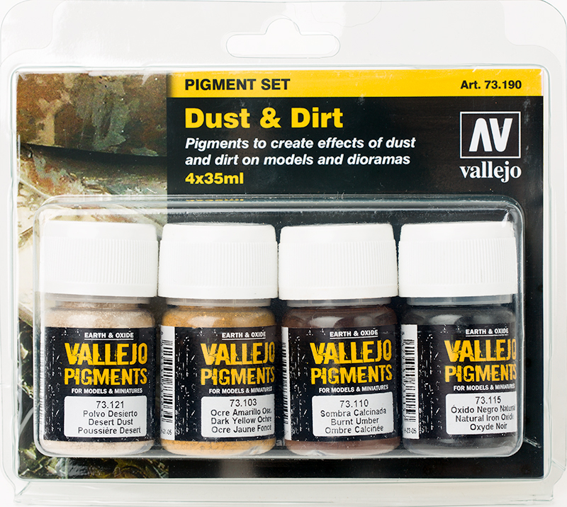 Vallejo Pigment Set _ 73190 _ Dust & Dirt