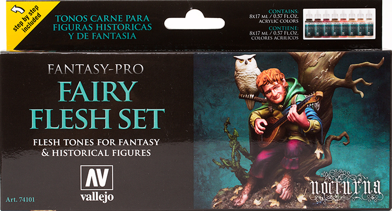 Vallejo Paint Set  _ 74101 _ Fantasy-Pro _ Fairy Flesh Set