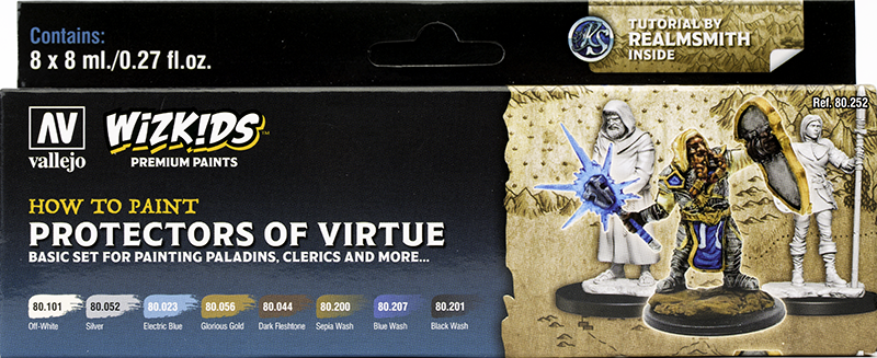 Vallejo Paint Set  _ 80252 _ Wizkids Premium set by Vallejo _ Protectors of Virtue