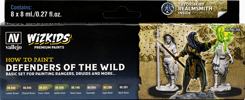 Vallejo Paint Set  _ 80255 _ Wizkids Premium set by Vallejo _ Defenders of the Wild