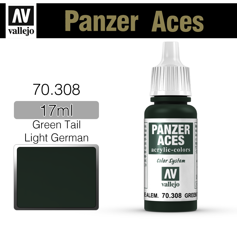 Vallejo Panzer Aces _ 70308 _ Green Tail Light German(*단종)