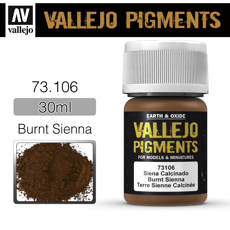 Vallejo Pigments _ 73106 _ Burnt Sienna