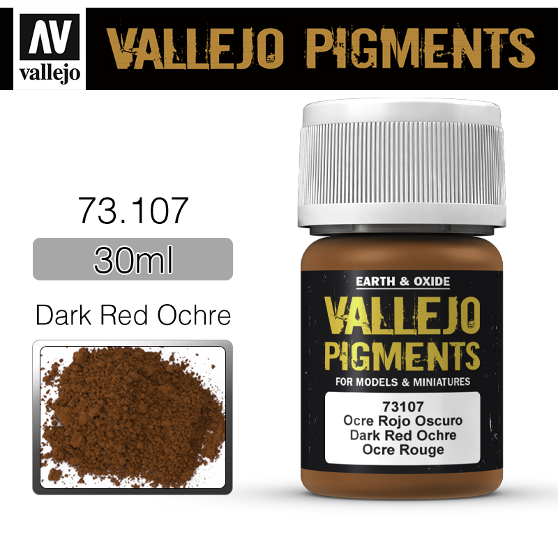 Vallejo Pigments _ 73107 _ Dark Red Ochre