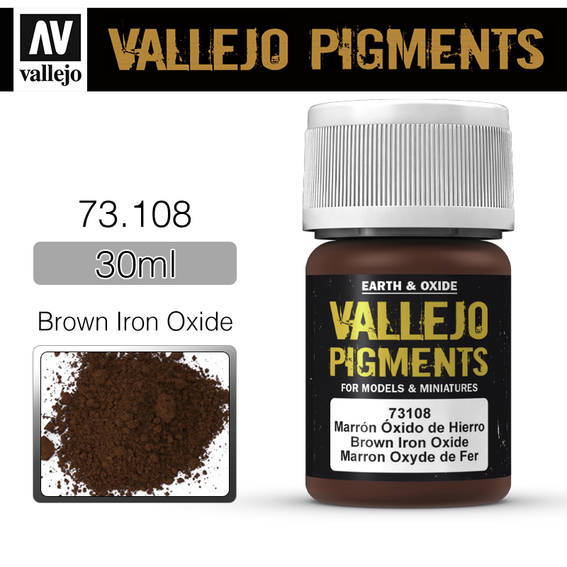Vallejo Pigments _ 73108 _ Brown Iron Oxide