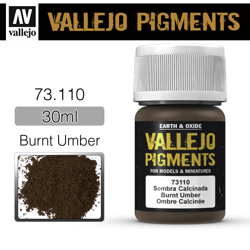 Vallejo Pigments _ 73110 _ Burnt Umber