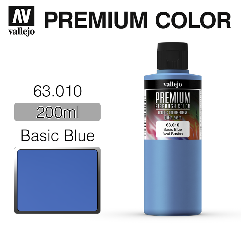 Vallejo Premium Color _ 63010 _ 200ml _ Basic Blue
