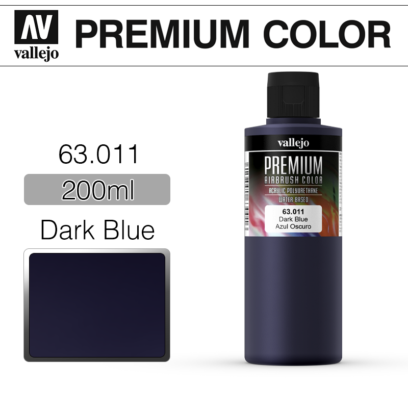 Vallejo Premium Color _ 63011 _ 200ml _ Dark Blue (* 단종)
