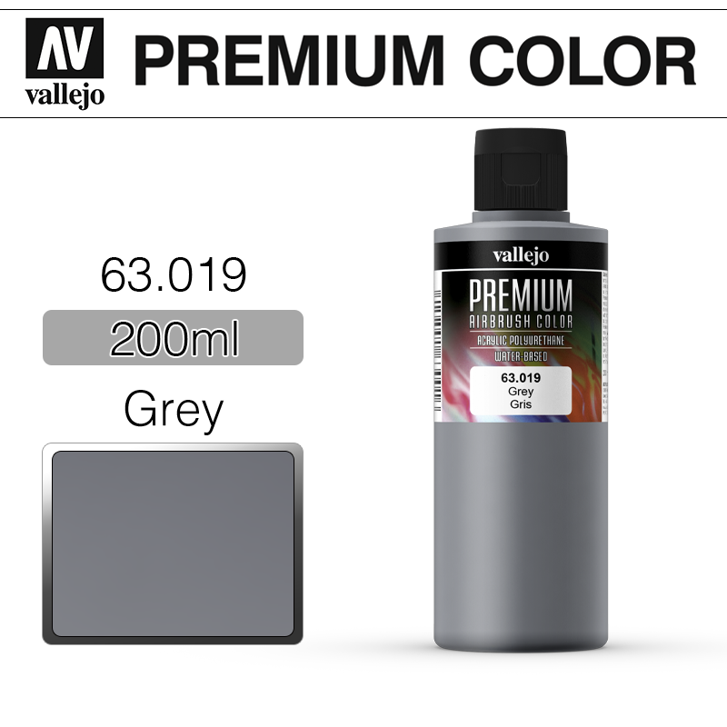 Vallejo Premium Color _ 63019 _ 200ml _ Grey
