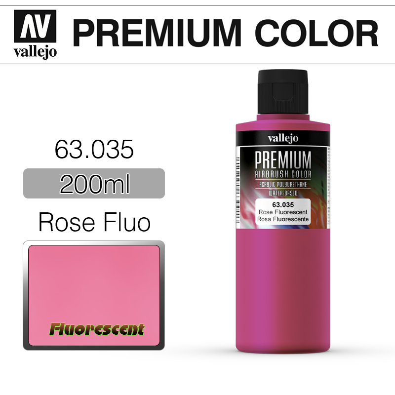 Vallejo Premium Color _ 63035 _ 200ml _ Rose Fluo