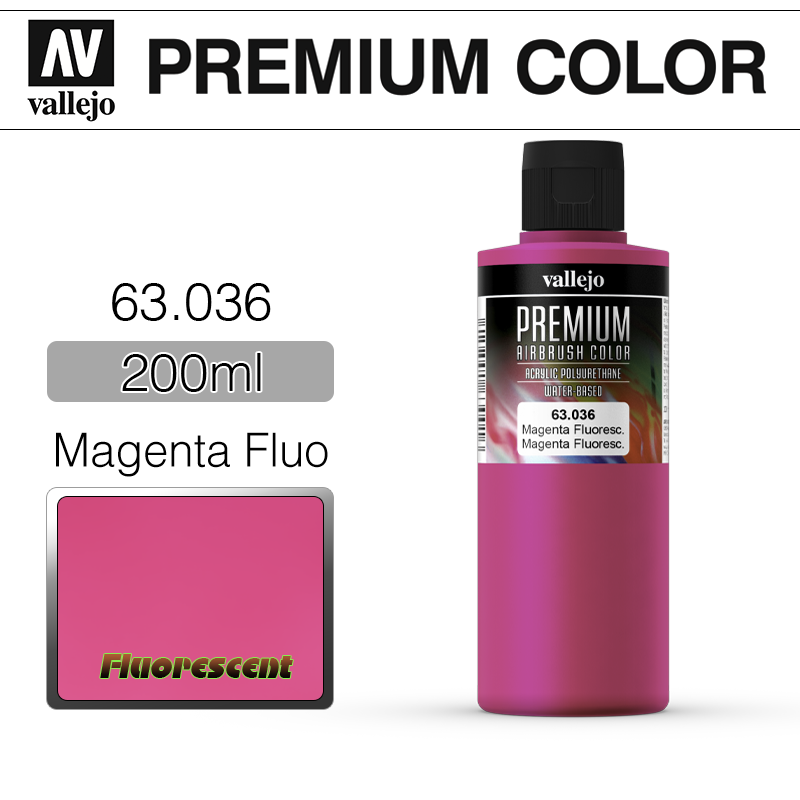 Vallejo Premium Color _ 63036 _ 200ml _ Magenta Fluo