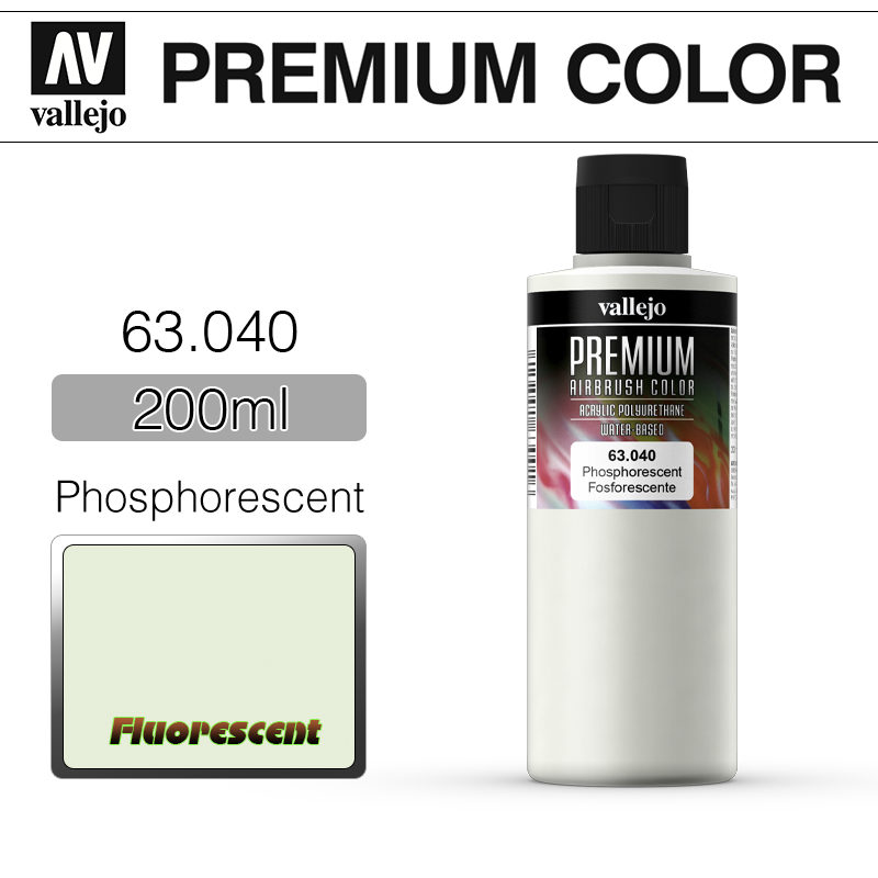 Vallejo Premium Color _ 63040 _ 200ml _ Phosphorescent