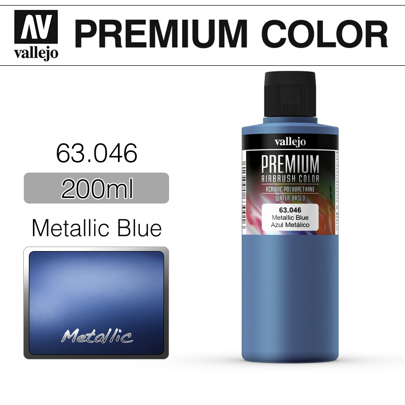 Vallejo Premium Color _ 63046 _ 200ml _ Metallic Blue (* 단종)