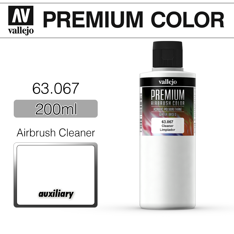 Vallejo Premium Color _ 63067 _ 200ml _ Airbrush Cleaner