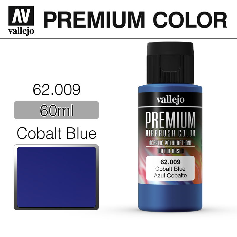 Vallejo Premium Color _ 62009 _ 60ml _ Cobalt Blue