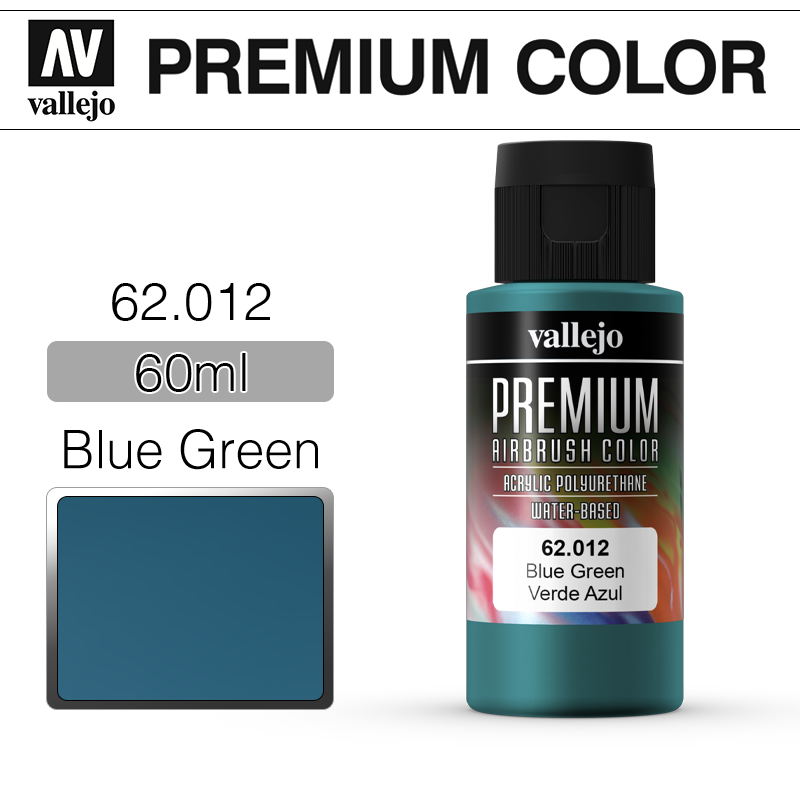 Vallejo Premium Color _ 62012 _ 60ml _ Blue Green