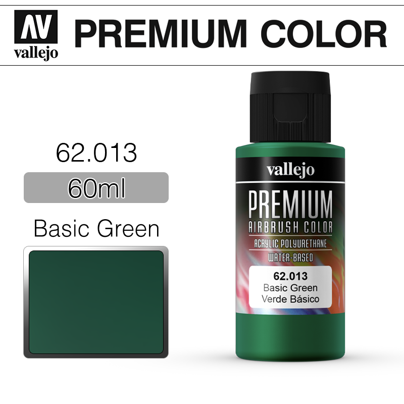Vallejo Premium Color _ 62013 _ 60ml _ Basic Green