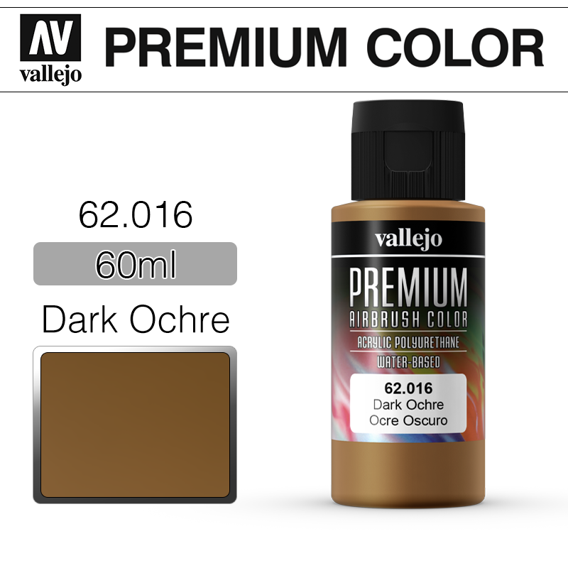Vallejo Premium Color _ 62016 _ 60ml _ Dark Ochre