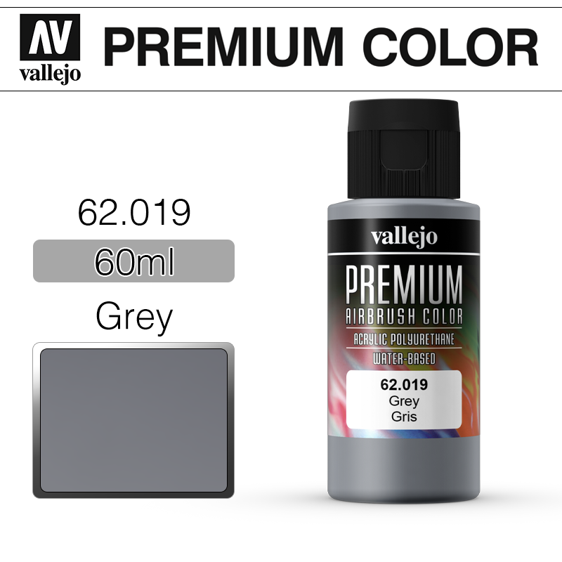 Vallejo Premium Color _ 62019 _ 60ml _ Grey